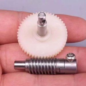 1Set Plastic Worm Reduction Gear Set Metal Wheel Speed Reducer Gear set For DIY Accessory