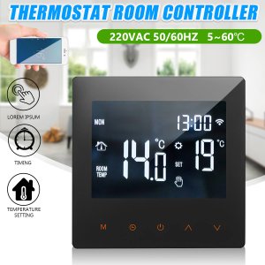 220V WiFi Smart Thermostat Temperature Controller for Water/Electric Floor Heating Water/Gas Boiler Touch Screen Home Thermostat