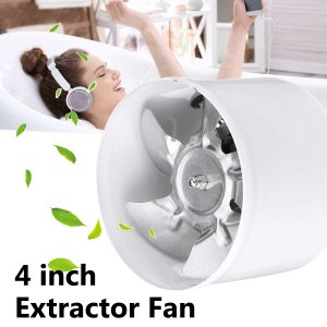 25W 220V 4 Inch Exhaust Blower Silent Wall Extractor Ventilation Fan Window Bathroom Kitchen Toilet Cooling Vents Ventilator Fa