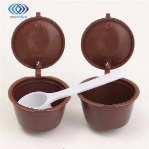 2pcs Dolce Gusto Capsules + 1pc Coffee Spoon Dolce Gusto Capsules Food grade PP plastic 304 Stainless Seel Durable
