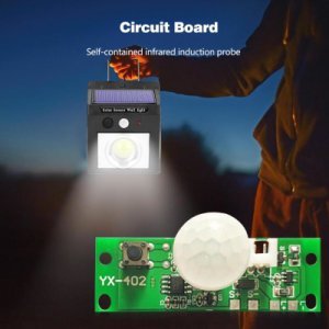 3.7V Automatic Solar Charging Circuit Board Night Light Control Sensor Module Glass Fiber Manufacturing Three Light-on Modes