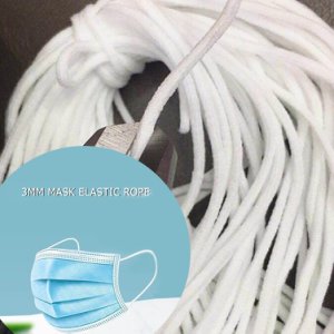 3mm Mask Elastic Rope DIY Face Mask Elastic Rubber Band Disposable Strap Mouth Mask Belt Rope 10/20/30/50/100m