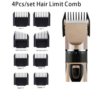 4Pcs/set Professional Limit Comb Hair Trimmer Shaver Cutting Guide Comb Hairdressing Tool Set
