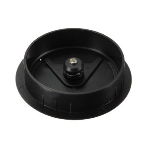 60mm ABS Plastic Desk Wire Hole Cove Surface Line Box Grommet Cover Grommet Table Cable Outlet Round Shape Room Black Office