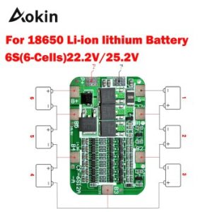 6s 15a 24v Pcb Bms Protection Board For 18650 Li-ion Lithium Battery Cell Module Diy Kit