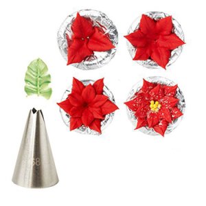 7 Pcs/set Leaf shape pastry tube stainless steel frosting piping nozzles cake cream decoration cupcake pastry tools