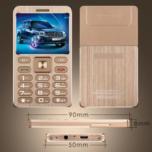 A10 Phone With Super Mini Ultrathin Card Luxury MP3 Bluetooth 1.77 inch Dustproof Shockproof phone H-mobile A10