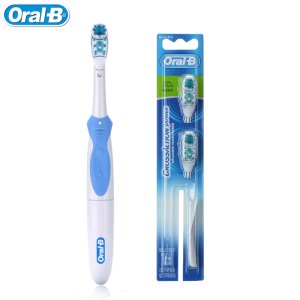 Adults Electric Toothbrush Oral B Cross Action Toothbrush Teeth Brush and Replacement Use AA Battery you can choose color
