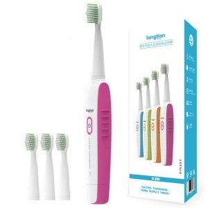Adults Ultrasonic Electric Toothbrush Waterproof Oral Hygiene Teeth Whitening USB Rechargeable Electric Tooth brush with 4 heads