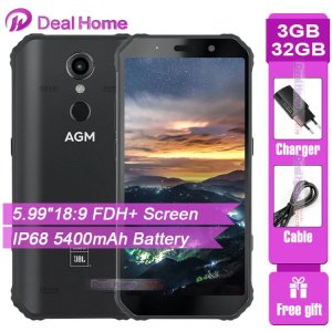 AGM A9 IP68 5.99 Screen IP68 Waterproof Smartphone Android 8.1 5400mAh Battery NFC OTG 4GB RAM 32GB ROM 4G LTE Mobile Phone