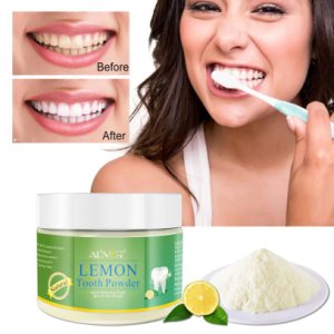 ALVER 70g Teeth Whitening Powder Natural Activated Lemon Whitening Tooth Teeth Powder Toothpaste fresh breath 2U1204