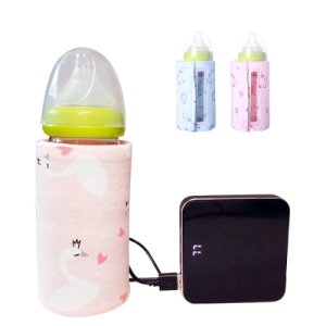 Baby Infant Feeding Food Milk Bottle Storage Heater Insulation Bag For Travelling USB Warmer Convenient Portable Heating Film