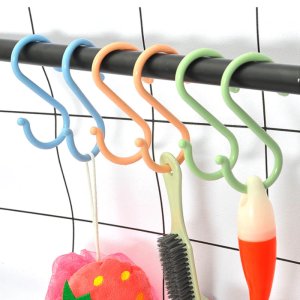 Baby Stroller Hanger S Shape Clothing Rack Durable Kitchen Hooks Multi-purpose Portable Plastic Home Organizer
