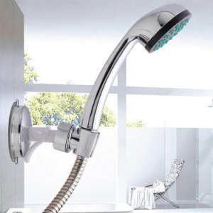 Bathroom Strong Vacuum Suction Cup Shower Bracket Wall Mount Holder Adjustable Hand Shower head Bracket Bathroom Accessory