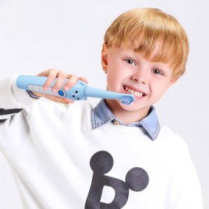 Best Children Sonic Electric Toothbrush 3 Mode USB Rechargeable Cartoon Pattern Brush Teeth With Replacement Head Kids 3-12 year
