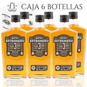 CEREX Pack 6 bottles whiskey Estremeñu 700 ml top pick 36 months gift ideal for combining or take single Whiskey wisky