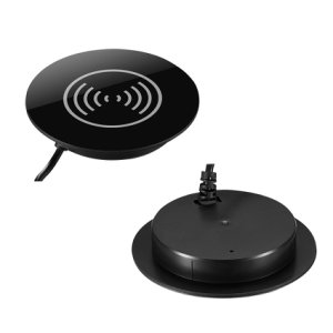 CNIM Hot Qi Wireless Charger For Iphone 8 X Xr Xs Samsung S9 S8 Note 8 9 Furniture Office Table Desk Mounted Quick Charging Pa