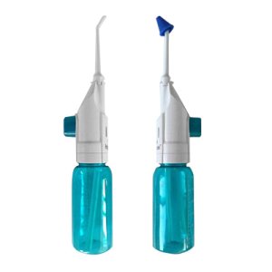 Dental Oral & Nasal Irrigator Dual Water Flosser Tiny Portable Teeth Nose Clean Jet Oral Hygiene Irrigation Cleaner 90ml