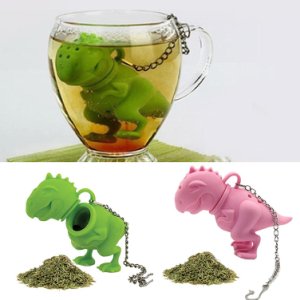 Dinosaur Silicone Tea Infuser Loose Leaf Strainer Filter Diffuser Durable Drink Tool