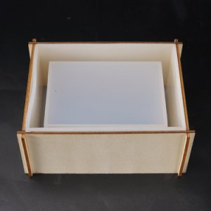 DIY square tissue box silicone mold and fixed bracket wood board handmade home storage box tissue box mold
