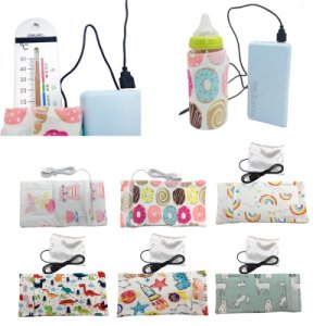 Drop Ship Travel Stroller USB Milk Water Warmer Insulated Bag Baby Nursing Bottle Heater 6 Colors