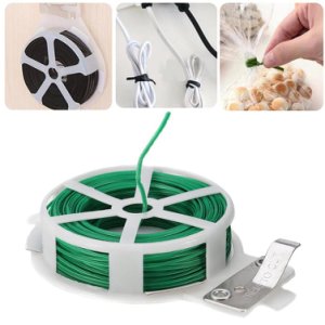 Durable 3M Roll Wire Twist Ties Garden Cable Vegetable Gardening Climbers Tool