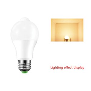 E27 LED PIR Motion Sensor Lamp 10W 85-265V Dusk to Dawn Night Light Bulb Home