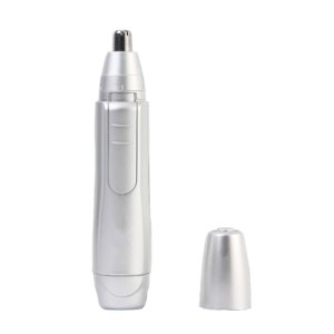 EAS-Nose Trimmer Ear Hair Trimmer Battery Operated Stainless Steel Dual-Edge Blades Facial Hair Trimmer (Detachable Head And Was