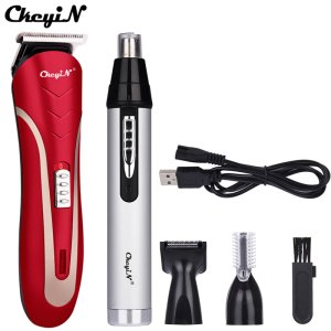 Electric Hair Clipper Rechargeable Shaver Professional Nose Ear Hair Trimmer  Eyebrow Razor Hair Cutting Machine Beard Trimmer