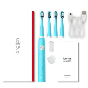 Electric Toothbrush For Children Kids Adults 5 Modes Ultrasonic Toothbrush Travel Rechargeable Sonic Tooth Brush 4 Heads LT-Z08A