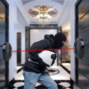 External Positioning Alarm Detector Against Hacking System Single Beam Infrared Radiation Sensor Barrier for Gates Doors Windows