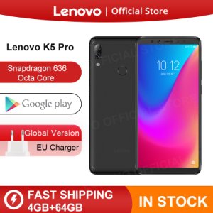 Global Version Lenovo K5 Pro 4GB 64GB Snapdragon636 Octa Core Smartphone Four Cameras 5.99 inch 4G Phones 4050mAh