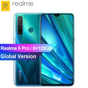 Global Version Realme 5 Pro 6.3 Smartphone Android 9.0 Snapdragon 712A IE Mobile Phone 8GB 128GB 48MP AI Camera 20W Fast Charge