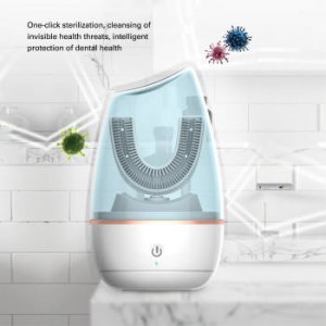Hot U 360 Intelligent Automatic Sonic Electric Toothbrush USB Silicone Tooth Brush Teeth Whitening Blue Light for Adults 3 Modes