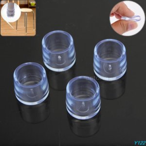 internal diameter 18mm New 4x Rubber Furniture Table Chair Leg Floor Feet Cap Cover Protectors Round-Y102