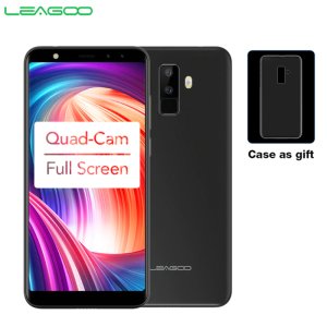 LEAGOO M9 3G Smartphone 5.5 18:9 Full Screen Four-Cams Android 7.0 MT6580A Quad Core 2GB+16GB 2850mAh Fingerprint Mobile Phone