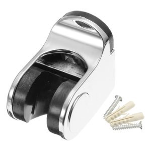 Mayitr Adjustable Shower Head Handset Holder Chrome Bathroom Wall Mount Suction Bracket For Bathroom Hardware Accessories
