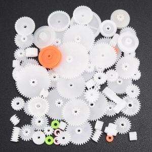 Mayitr M64 Styles Plastic Shaft Single Double Layer Crown Worm Gears Cog Wheels M0.5 for Robot DIY Assorted Kit