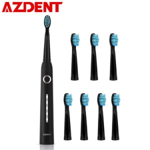 New 5 Modes AZ-9 Pro Sonic Electric Toothbrush USB Rechargeable +8 Replacement Heads Waterproof Timer for Adults Tooth Brush Hot