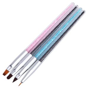 New DIY Carving Nail Brushes Pen Nail Tools Painting Pen Flower Pen Nail Supplies 3JU27