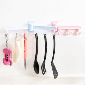New Foldable Wipes Holder Seamless Self Adhesive Door Bathroom Walls Towel Clothes Rotatable Hook Hanger Kitchen Bath tool
