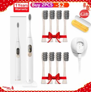 Oclean X Sonic Electric Toothbrush Upgraded Waterproof Ultrasonic Oclean X Toothbrush USB Rechargeable Toothbrush for Women Men