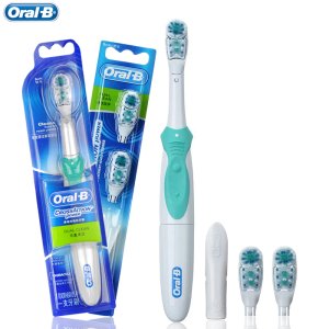 Oral B Electric Toothbrush for Adults Toothbrush Cross Action Teeth Brush Battery Teeth Whitening Brush with Replacement
