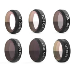 PGYTECH CNC Aluminum Alloy Lens Filters Lightweight Camera Filter Set UV ND4 8 16 32 CPL Suitable for DJI MAVIC AIR