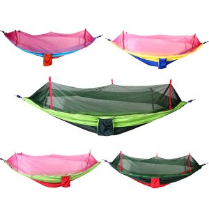 Portable Hammock Single Person Anti-mosquito bites Hammock with Mosquito Net for Outdoor Camping E5M1