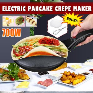 Portable Household Non-Stick Crepe Maker Pan Electric Pancake Cake 220V 700W Machine Frying Griddle Kitchen Baking Tools