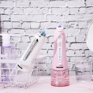 Portable Oral Irrigator 240ml USB Charge Rechargeable 5 Modes Dental Irrigator Electric Water Dental Flosser Water Jet 5 Tips