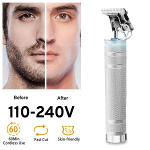 Professional Hair Trimmer Close-cutting Hair Trimmer Rechargeable Cordless Electric Hair Clipper Barbershop Low Noise Clipper
