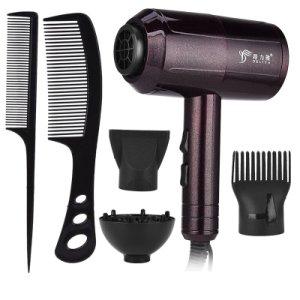 Professional Negative Ion Blow Dryer Salon Hairdressing 3 Heat And 2 Speed Hair Dryer Electric Hairdryer Diffuser Nozzle Comb