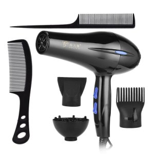 Professional Salon Hair Dryer Negative Ion Hairdryer Electric Blow Dryer 3 Temperature And 2 Speed Hot Cold Wind  Styling Tools